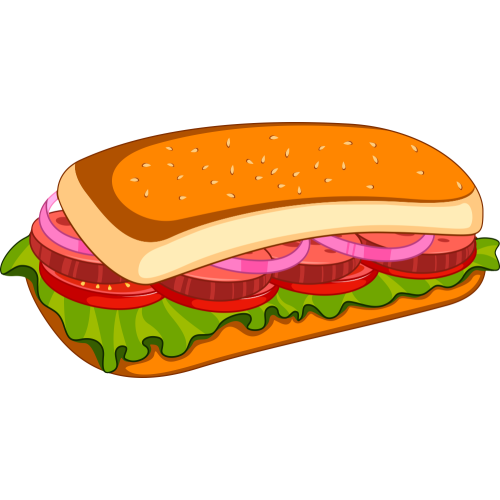 Autocollant Fast Food Sandwich 2