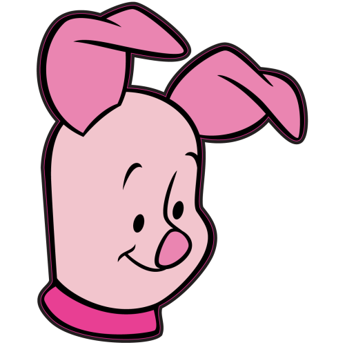 Autocollant Tete Porcinet