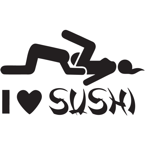 Sticker I Love Sushi