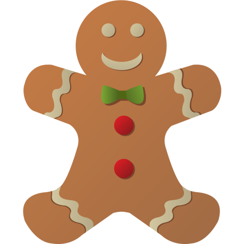 Autocollant Déco Noel Bonhomme Pain Epices