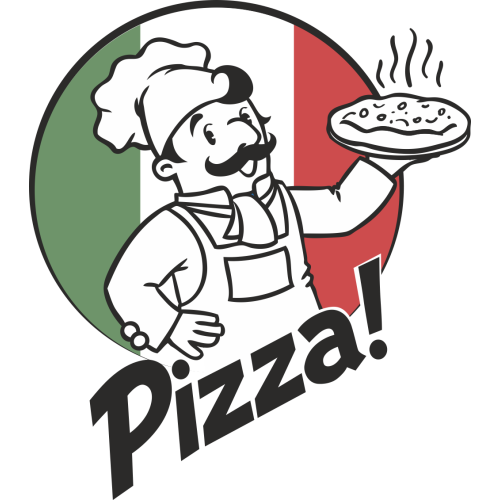 Autocollant Métier Commerçant Pizza