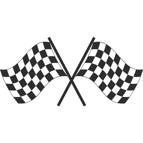 Sticker Racing Drapeau