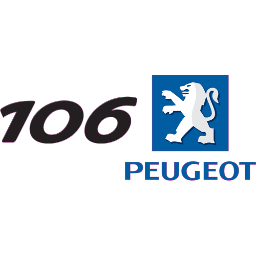 Autocollant Peugeot Logo 106 Gauche