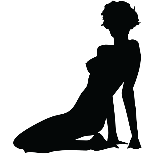 Sticker Silhouette Femme Sexy