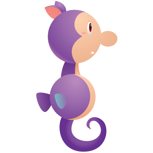 Autocollant Hippocampe Pour Enfants