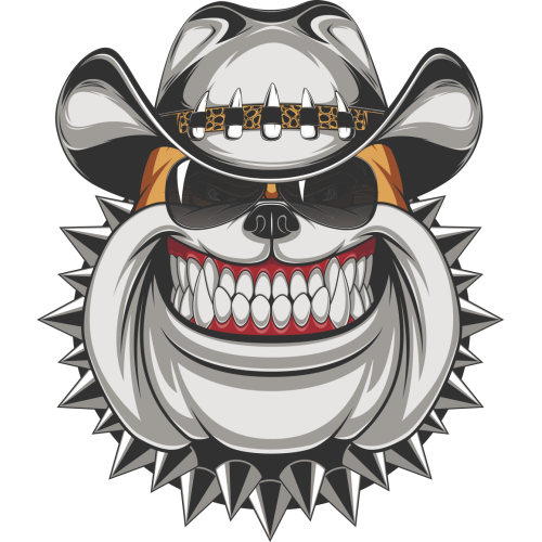 Autocollant  Chien Cow Boy