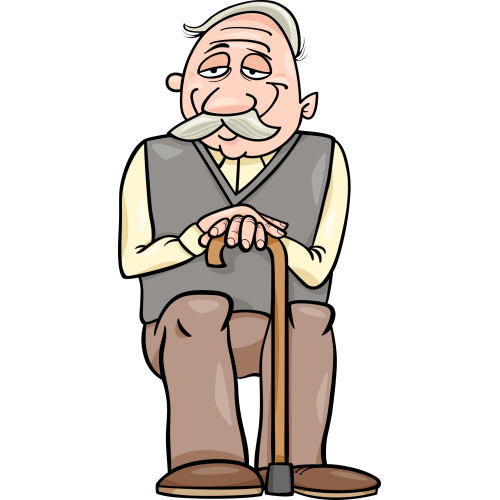 Autocollant Personnes âgées 3