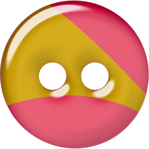 Autocollant Enfants Bouton Rose Et Jaune