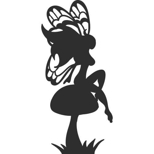 Sticker Fée Champignon