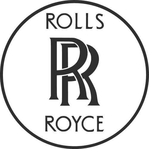 Sticker Rolls Royce Fond Transparent
