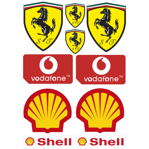 Autocollant Ferrari