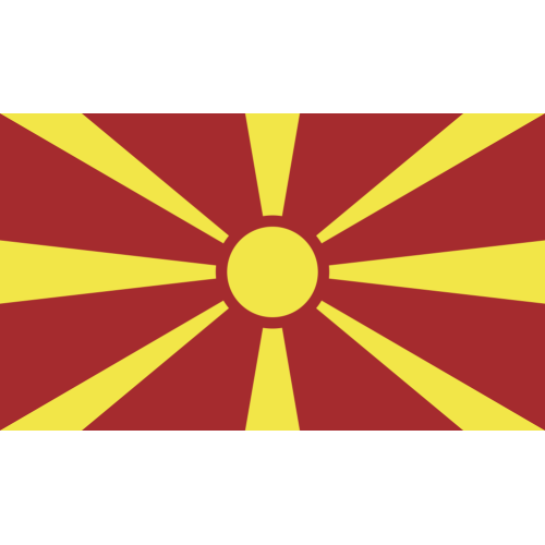 Autocollant Drapeau Macédoine