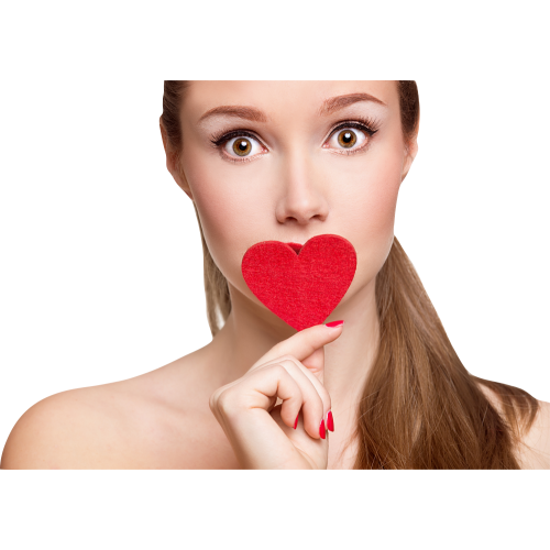 Autocollant Personne Femme Coeur Beauté 7