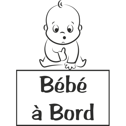 Sticker Bébé à Bord Bébé