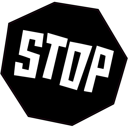 Autocollant Panneau Bomb Stop