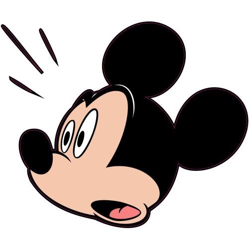 Autocollant Tete Mickey