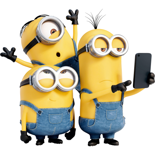 Autocollant Minions Selfie