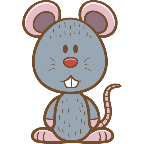 Autocollant Enfant Souris