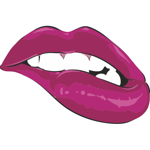 Autocollant Bouche Pop Fashion