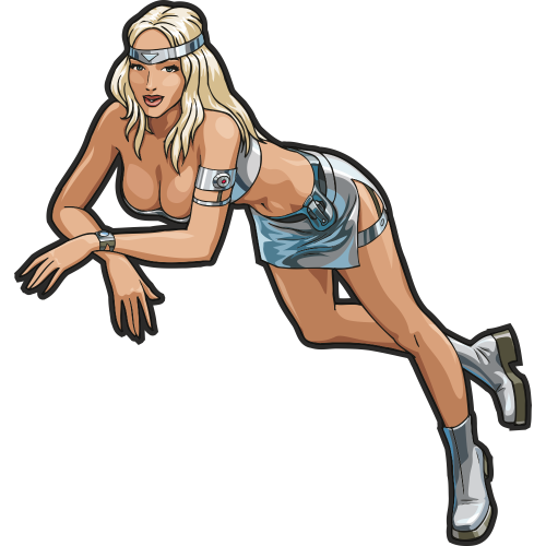 Autocollant Sexy Femme