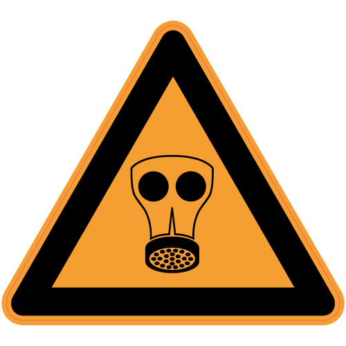 Autocollant Panneau Danger Produits Chimiques