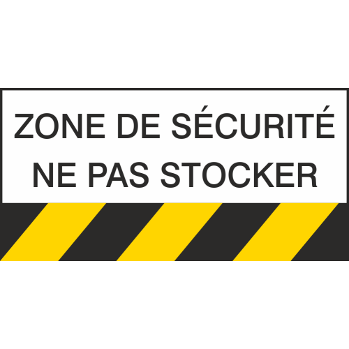 Autocollant Danger Zone De Sécurité Ne Pas Stocker
