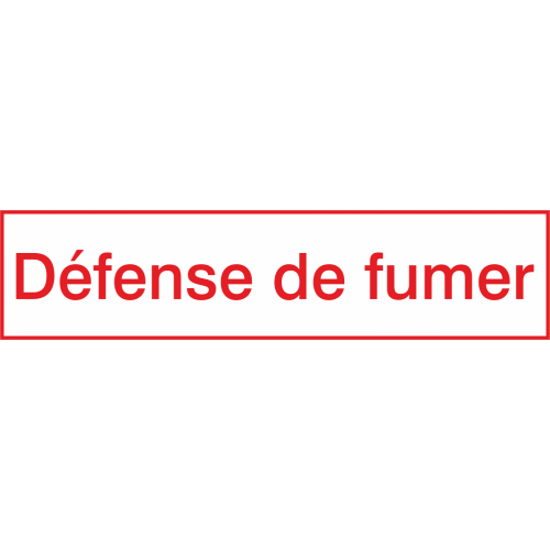 Autocollant Défense De Fumer