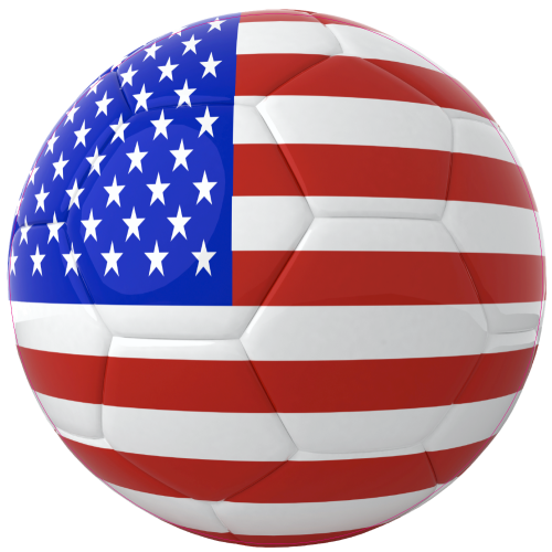 Autocollant Ballon Foot Usa