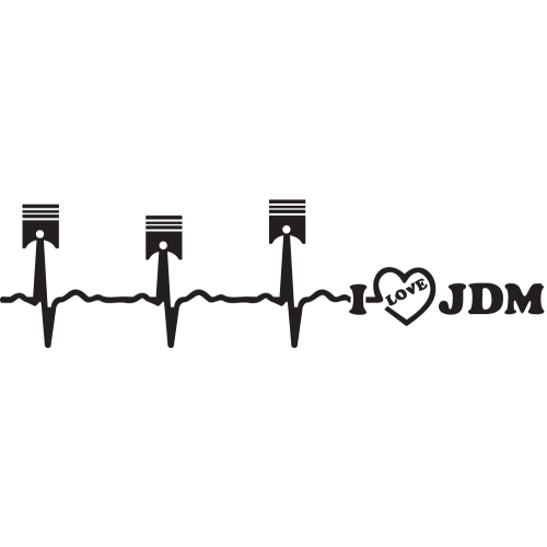 Sticker Jdm Piston I Love