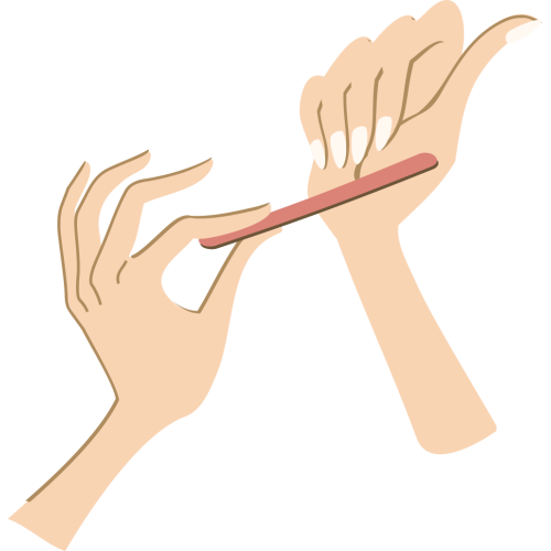 Autocollant Métier Esthétique Lime à Ongle