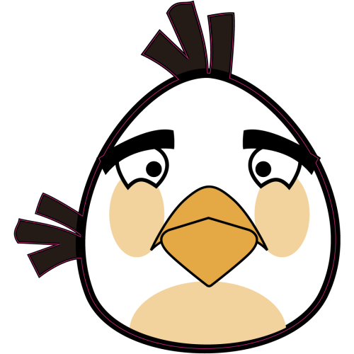 Autocollant Oiseau Blanc 2 Angry Birds