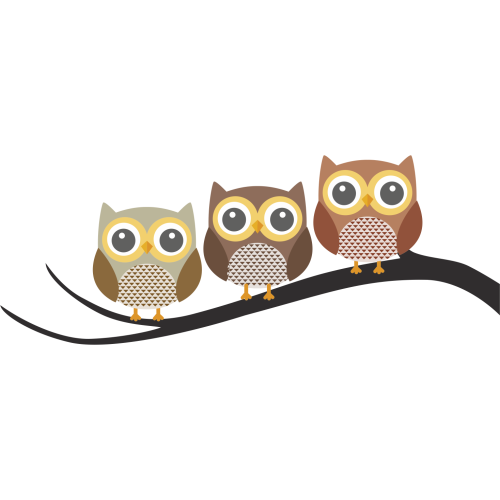 Autocollant Animaux Chouette