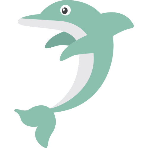 Autocollant Dauphin Enfant