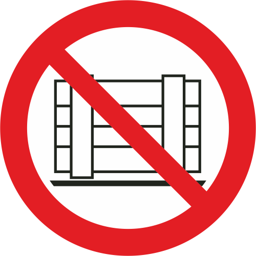 Autocollant Interdiction De Déposer Ou Entreposer