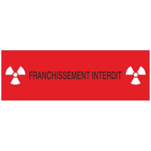 Autocollant Franchissement interdit