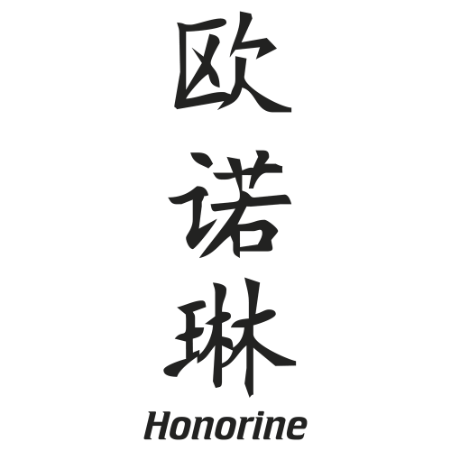 Sticker Prenom Chinois Honorine
