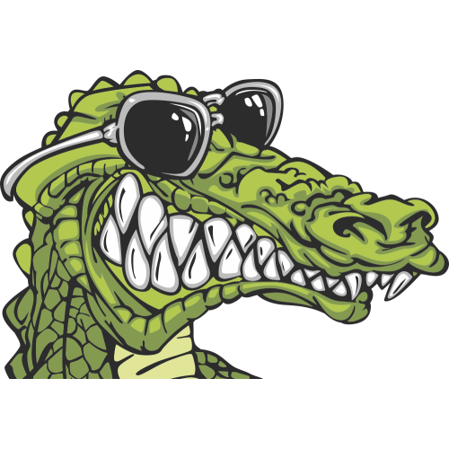 Autocollant Crocodile