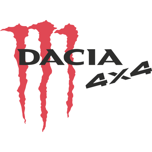 Autocollant Logo Dacia 4x4 Monster