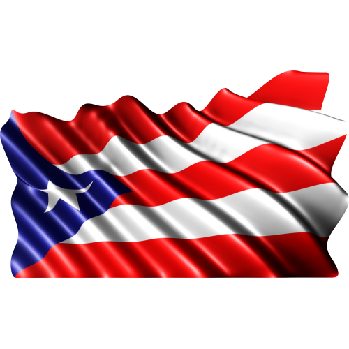 Autocollant Drapeau Porto Rico