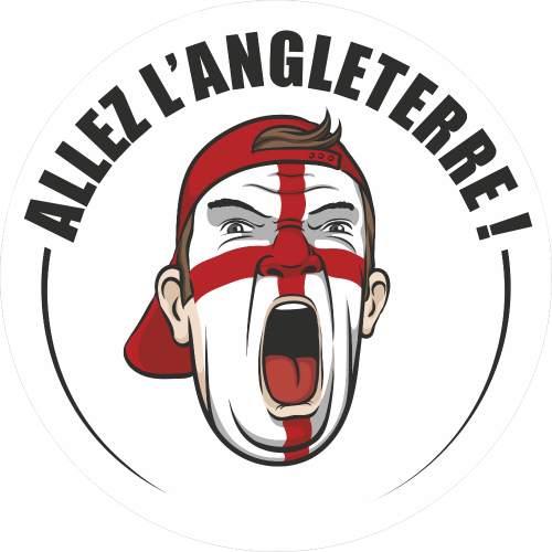 Autocollant Football Allez Angleterre