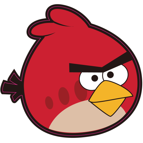 Autocollant Oiseau Rouge 1 Angry Birds