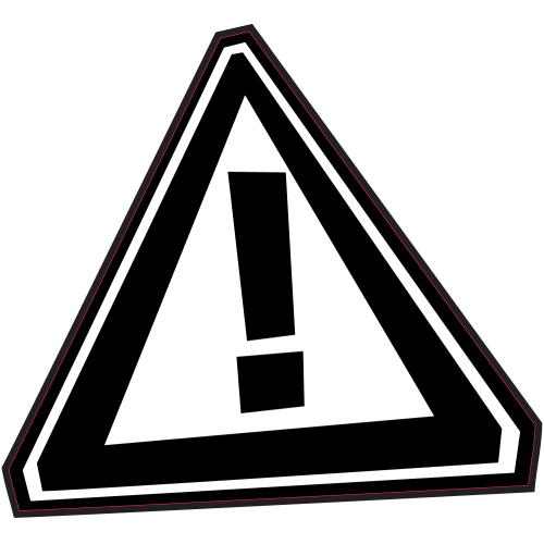 Autocollant Panneau Bomb Attention Danger