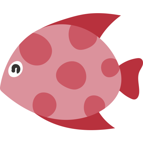 Autocollant Poisson Rose