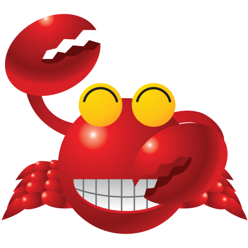 Autocollant Crabe Pour Enfants