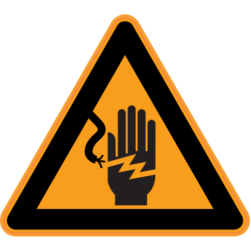 Autocollant Panneau Danger Risque D'électrocution