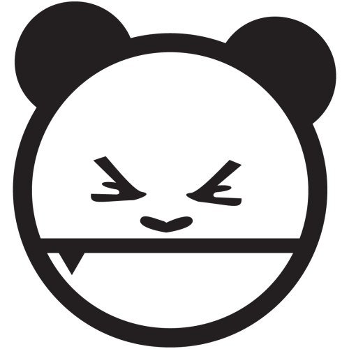 Sticker Jdm Panda En Colère
