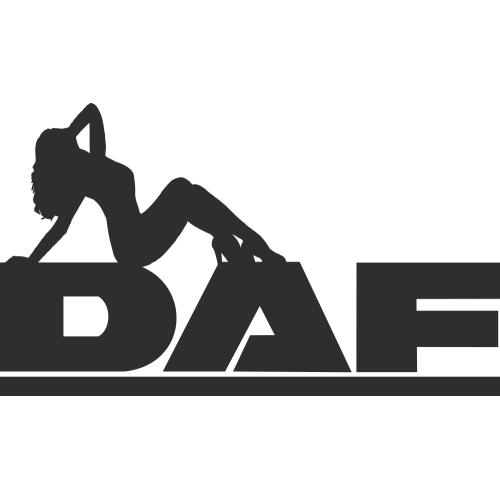 Sticker Daf Logo Femme