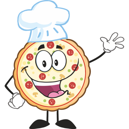 Autocollant Pizza Mascotte