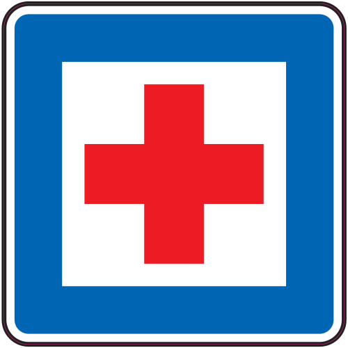 Autocollant Panneau Indication Poste De Secours