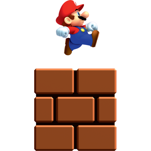Autocollant Mini Mario Block
